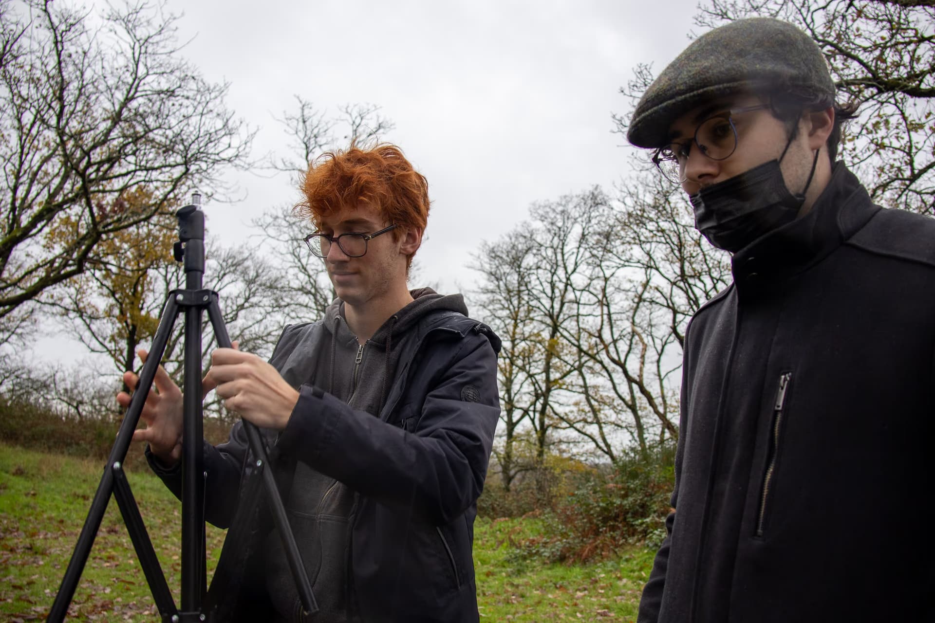 Installation de la caméra 360 au château