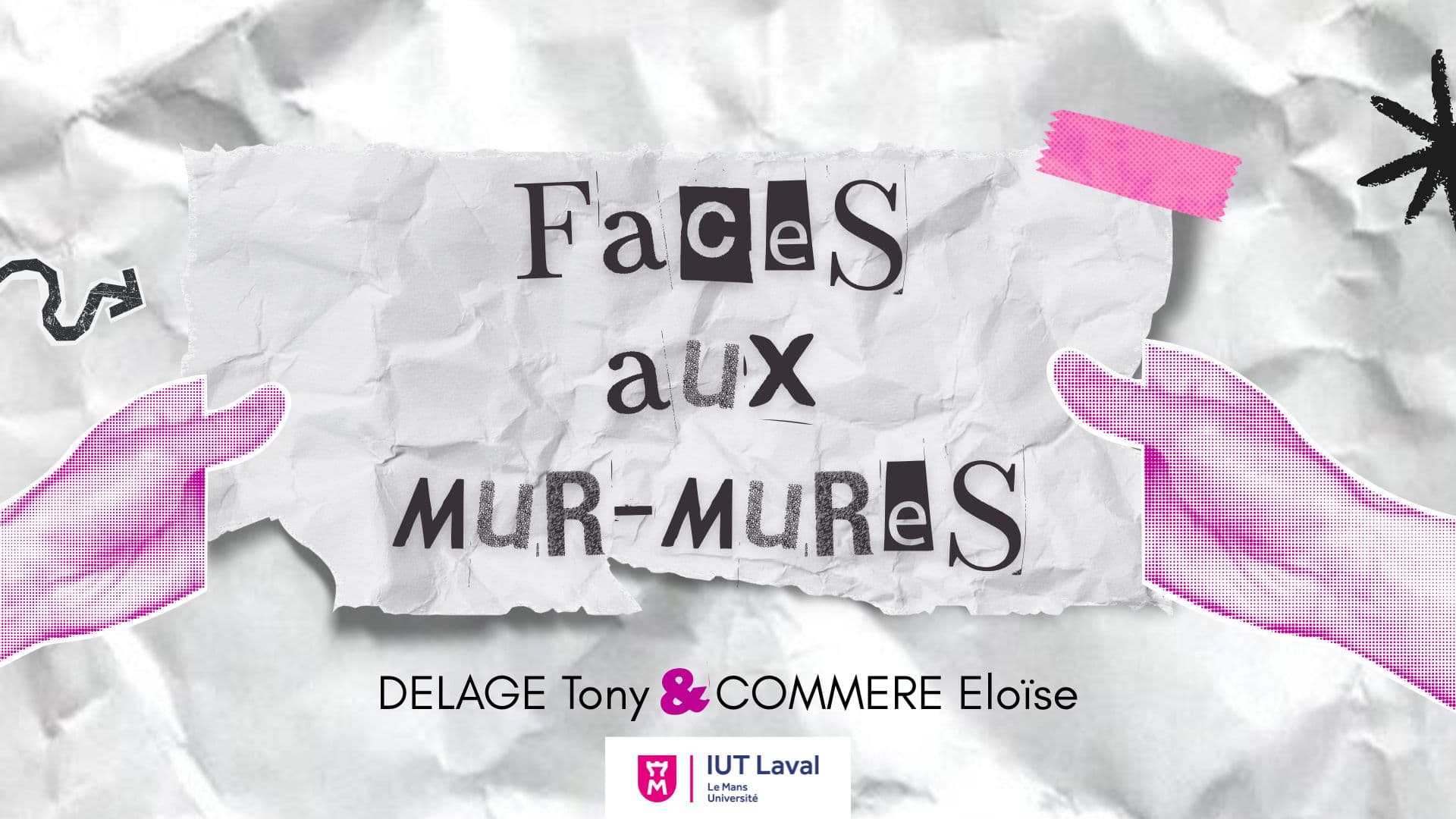 Projection vidéomapping 'Faces aux mur-mures' — installation artistique lumineuse par Tony Delage