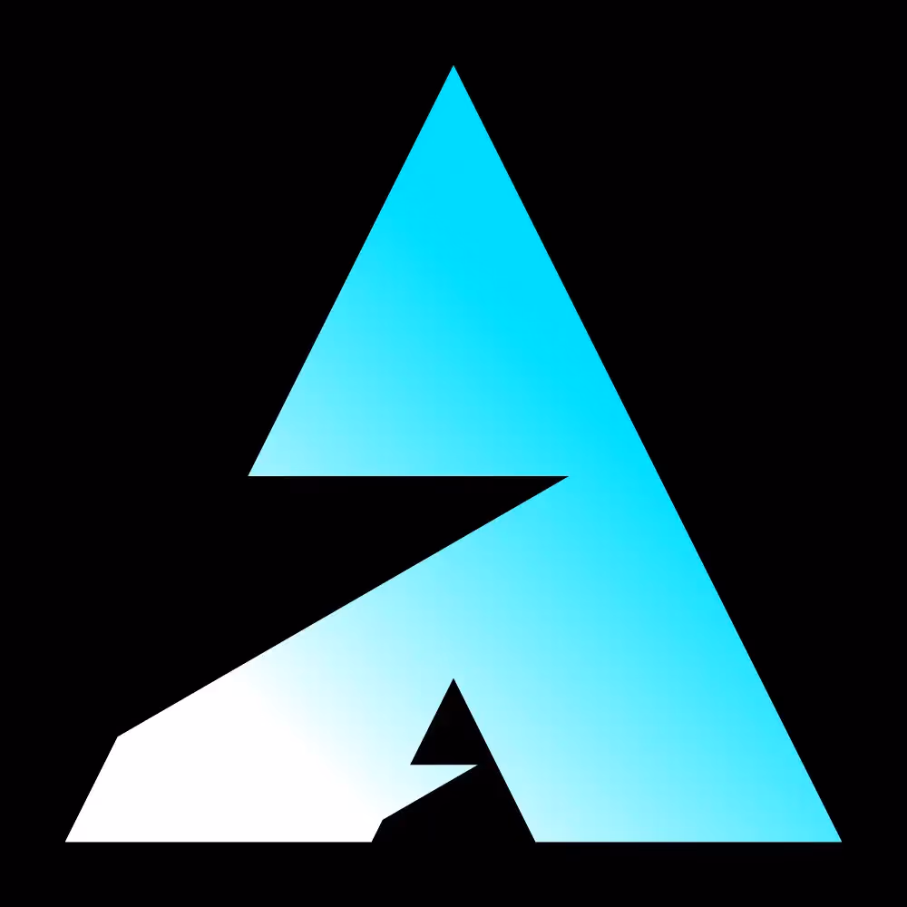 Déclinaison de l'identité visuelle Asus en bleu
